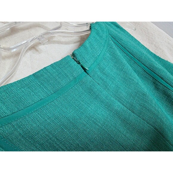Ellen Tracy Blue-Green Sheath Dress – Size 8 (Early–Mid 2000s) - Sleeveless - Picture 12 of 14